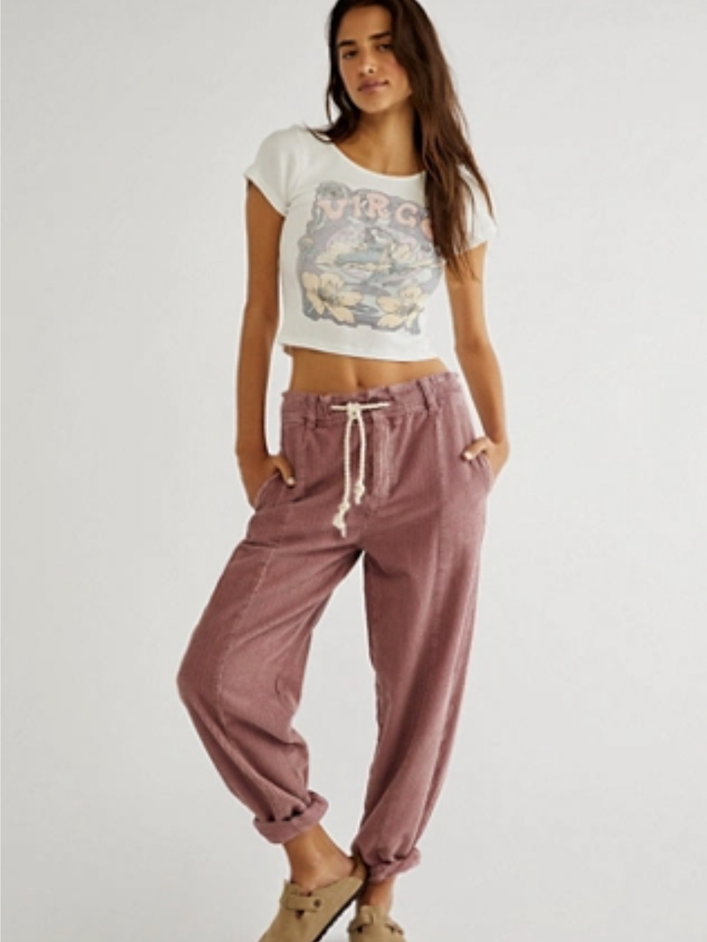 Free People Missing From Me Cord Barrel Pants – XS